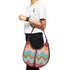 Multicoloured Geometric Half Moon Hobo Bag - Uncommongifts.in